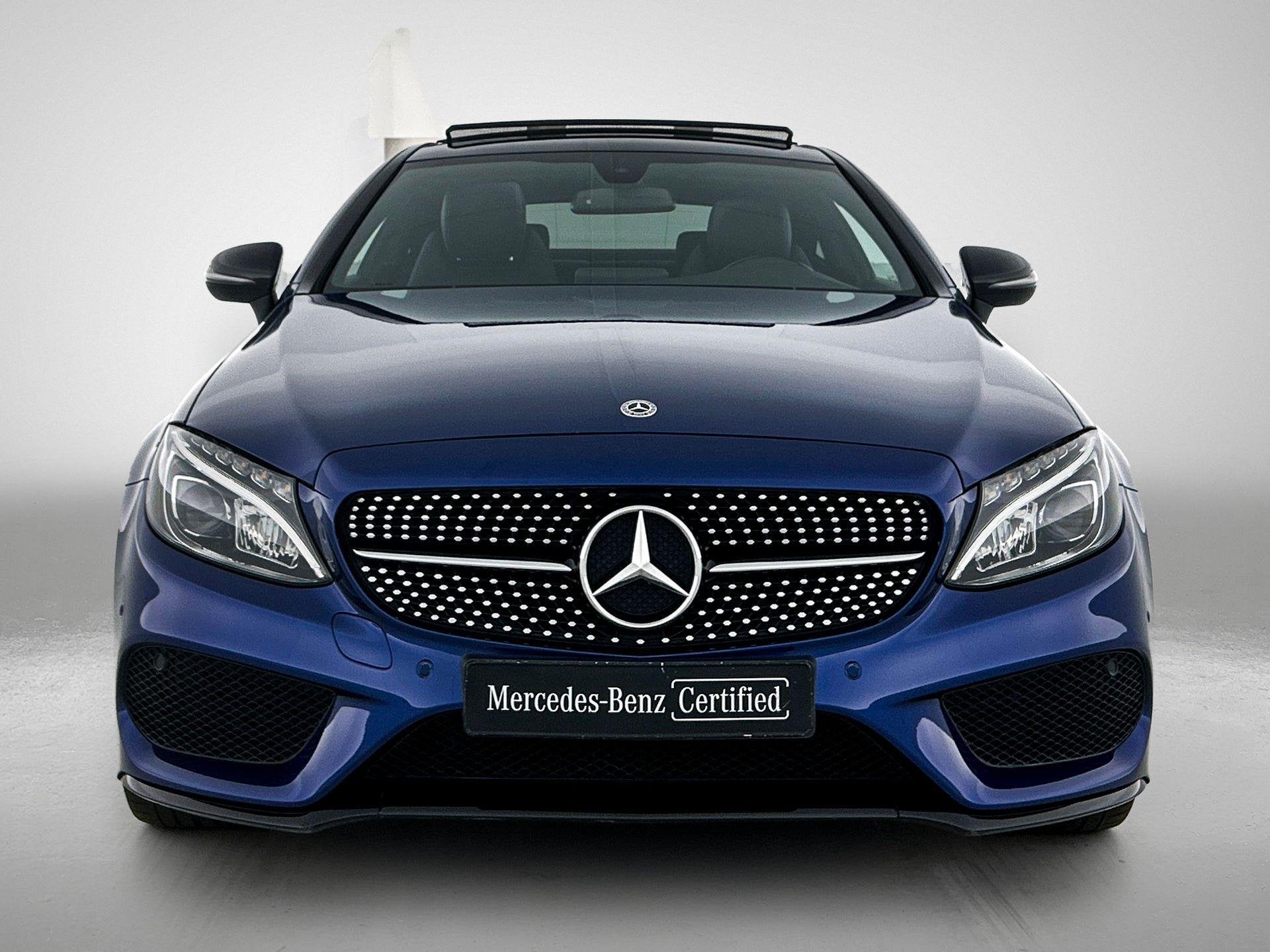 Mercedes-Benz C-Klasse 220 D Coupé AMG Line | Panoramisch D, Auto's, 4 cilinders, Blauw, 120 kW, Bedrijf