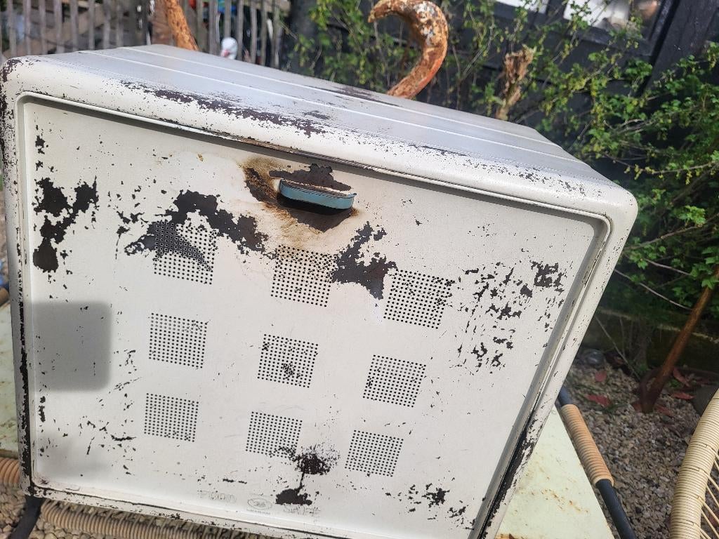 'Food safe' oude vintage metalen bewaardoos, Ophalen of Verzenden