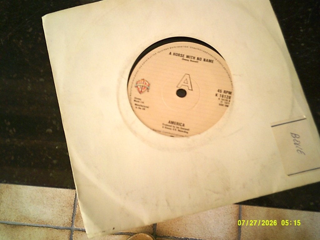 America- A Horse with no name vinyl singel., 7 inch, Ophalen of Verzenden, Beschermende buitenhoes, Zo goed als nieuw