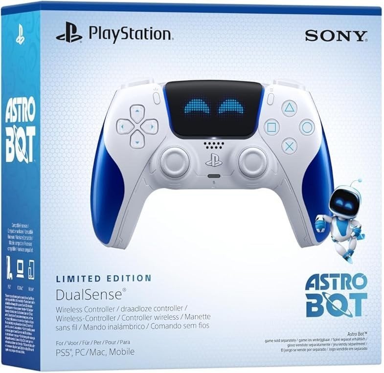 Manette PS5 DualSense Édition Limitée Astro Bot, Sans fil, PlayStation 5, Comme neuf, Enlèvement