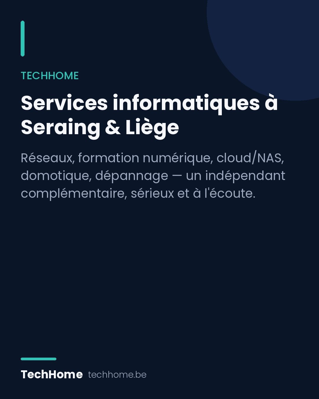 TechHome — Services informatiques — Seraing & Liège, Garantie, Computerreparatie en Onderhoud