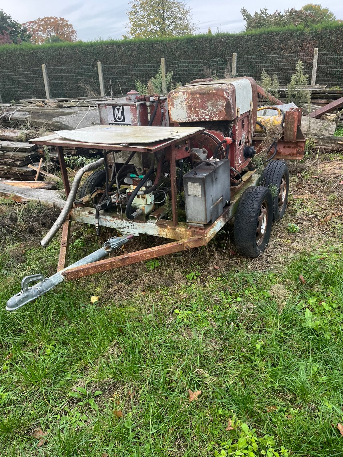 Kliefmachine Schafer met Hatz dieselmotor, Ophalen, Boomteelt, Overige typen