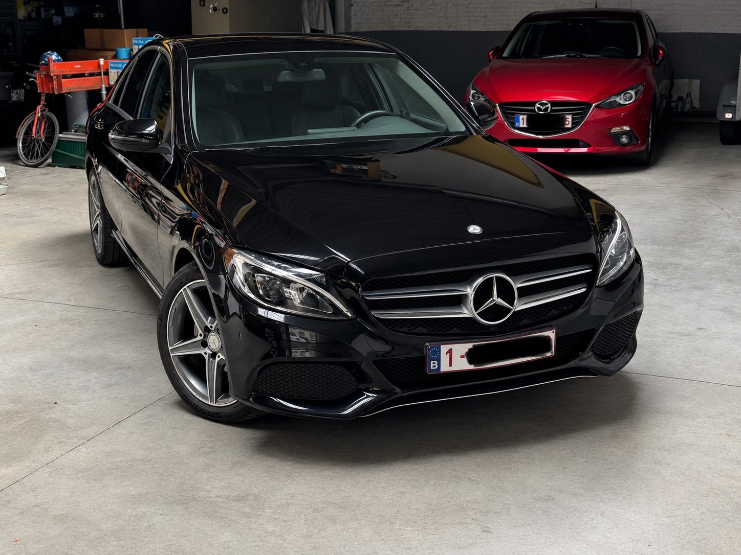 Mercedes C klasse, Auto's, Automaat, Euro 6, Zwart, 5 deurs