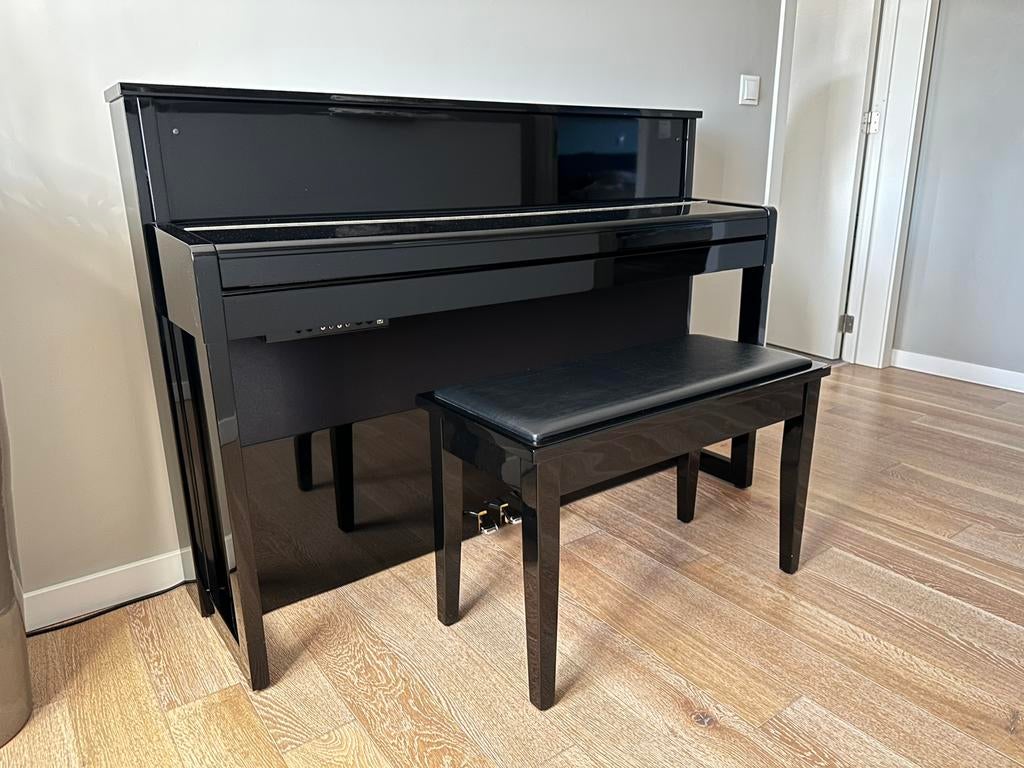 Piano Dynatone SDP 500 + bankje, Muziek en Instrumenten, Ophalen, Zwart, Zo goed als nieuw, Piano