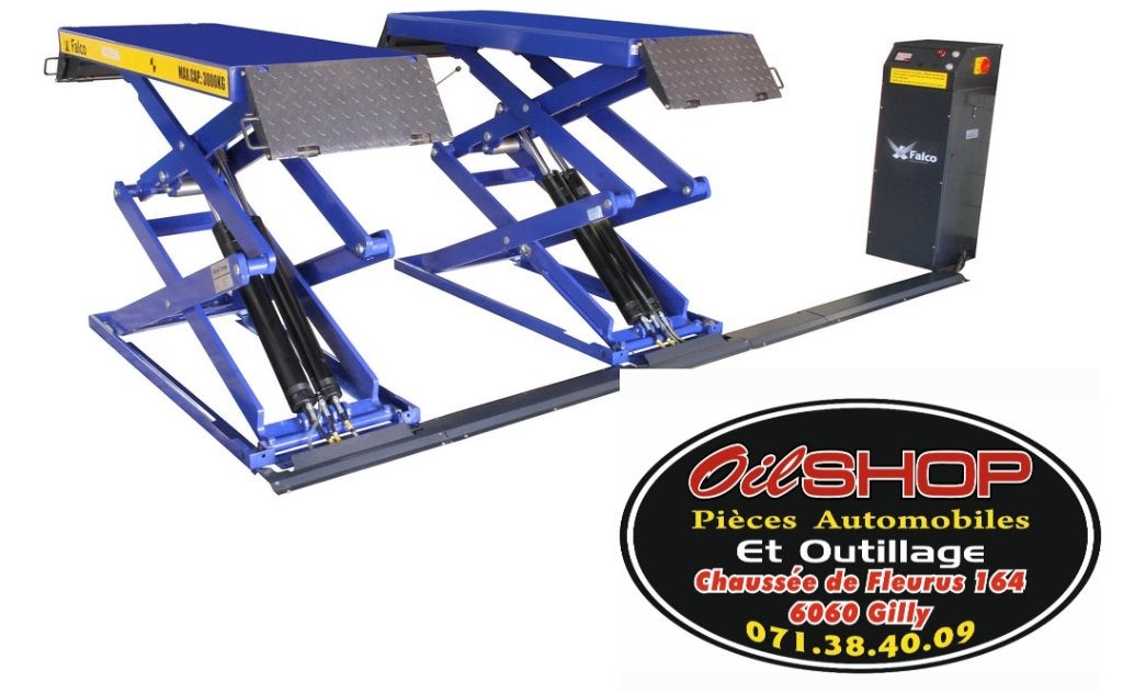 Pont élévateur à ciseaux double maître-esclave 3000 kg 400 V, Enlèvement, Neuf