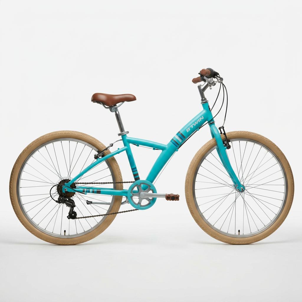 B'Twin Poply 300 kinderfiets, een 24-inch, Ophalen, Versnellingen