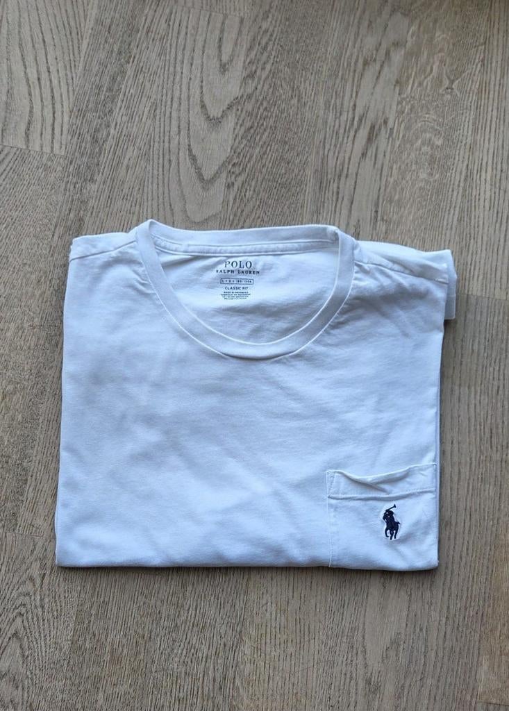 Wit Ralph Lauren t-shirt., Kleding | Heren, T-shirts, Maat 52/54 (L), Wit, Ophalen of Verzenden, Polo Ralph Lauren
