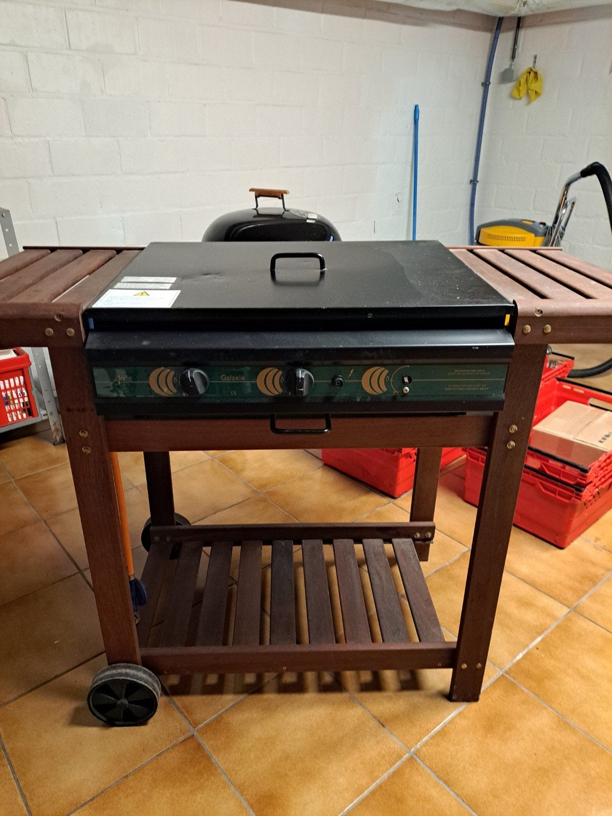 Barbecue op gas, Ophalen