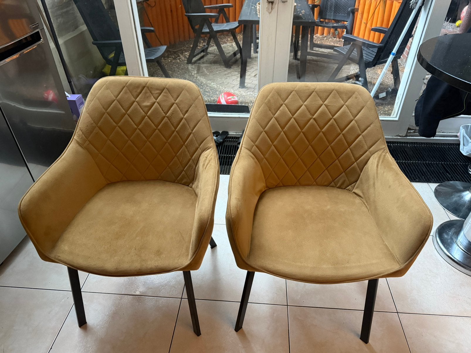 5 Chaises en bon état., Maison & Meubles, Enlèvement ou Envoi, Utilisé