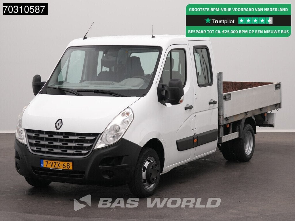 Renault Master 145PK Dubbel Cabine Open Laadbak Dubbellucht, Euro 5, Gebruikt, 145 pk, 4 cilinders