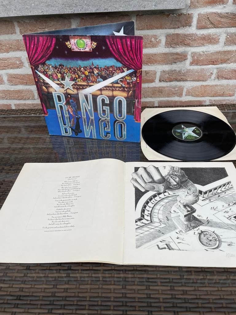 LP Ringo Starr – "Ringo" (1973)met boekje, Ophalen of Verzenden, Gebruikt