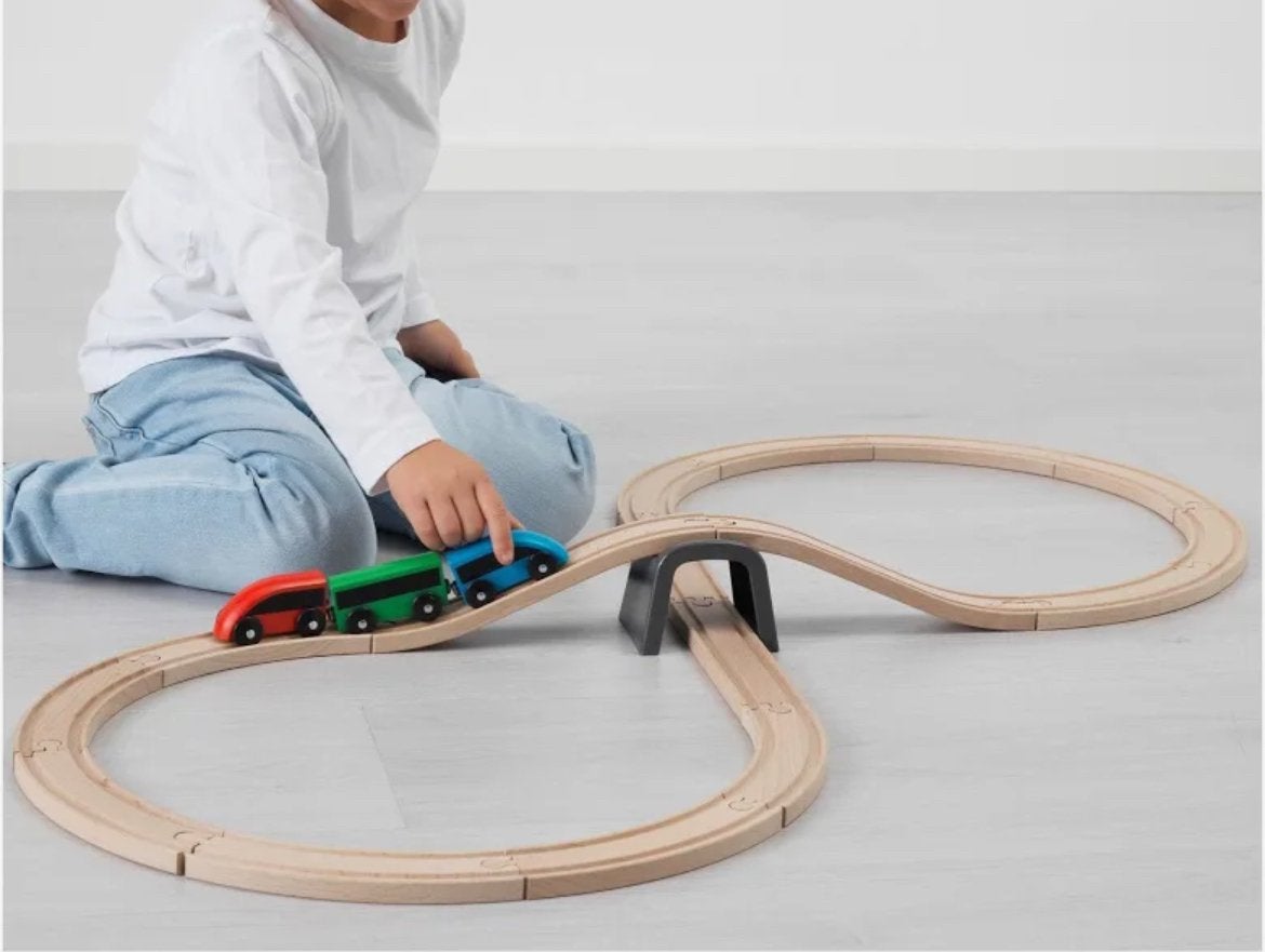 Ikea lillabo basisset trein, Kinderen en Baby's, Ophalen, Zo goed als nieuw