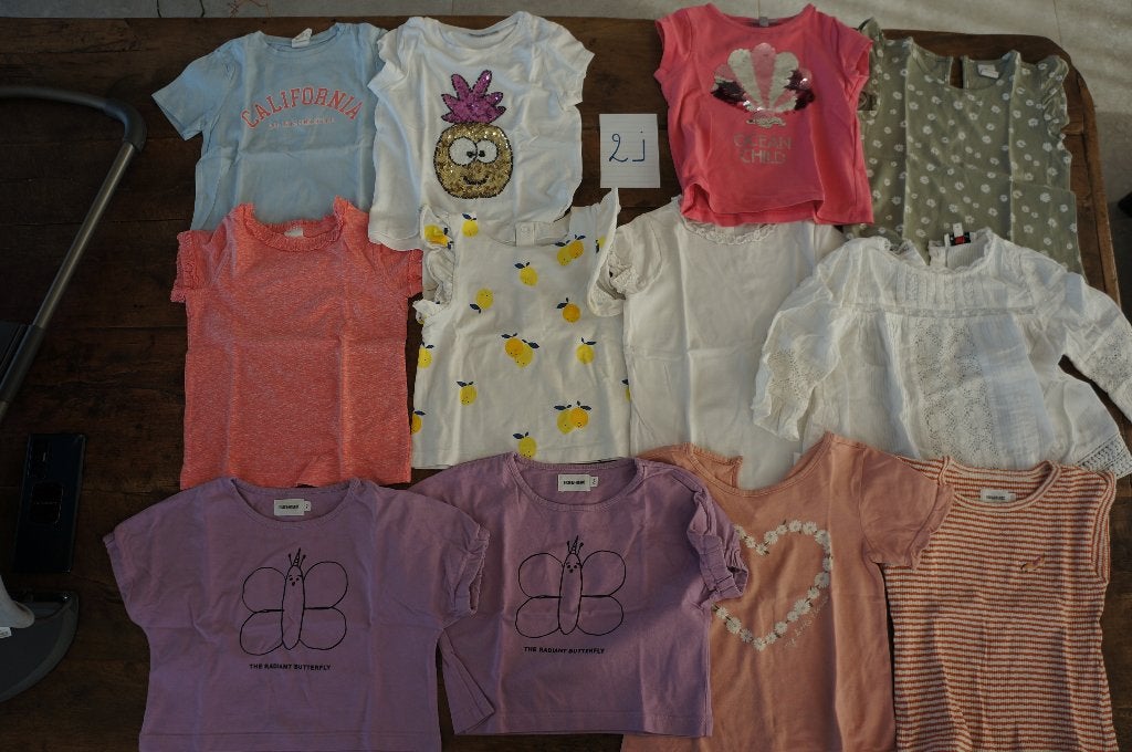 T-shirts 2 jaar lente - zomer, Meisje, Divers, Ophalen of Verzenden, Zo goed als nieuw