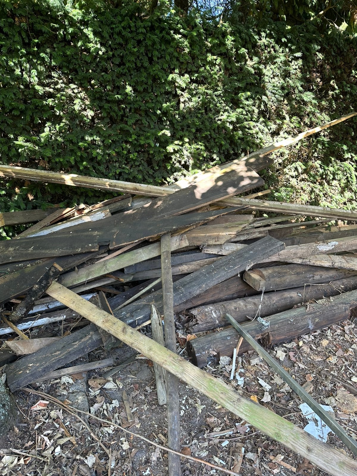 Hout / Balken / Planken / Stookhout / Brandhout  gratis, Ophalen, Gebruikt, Balken