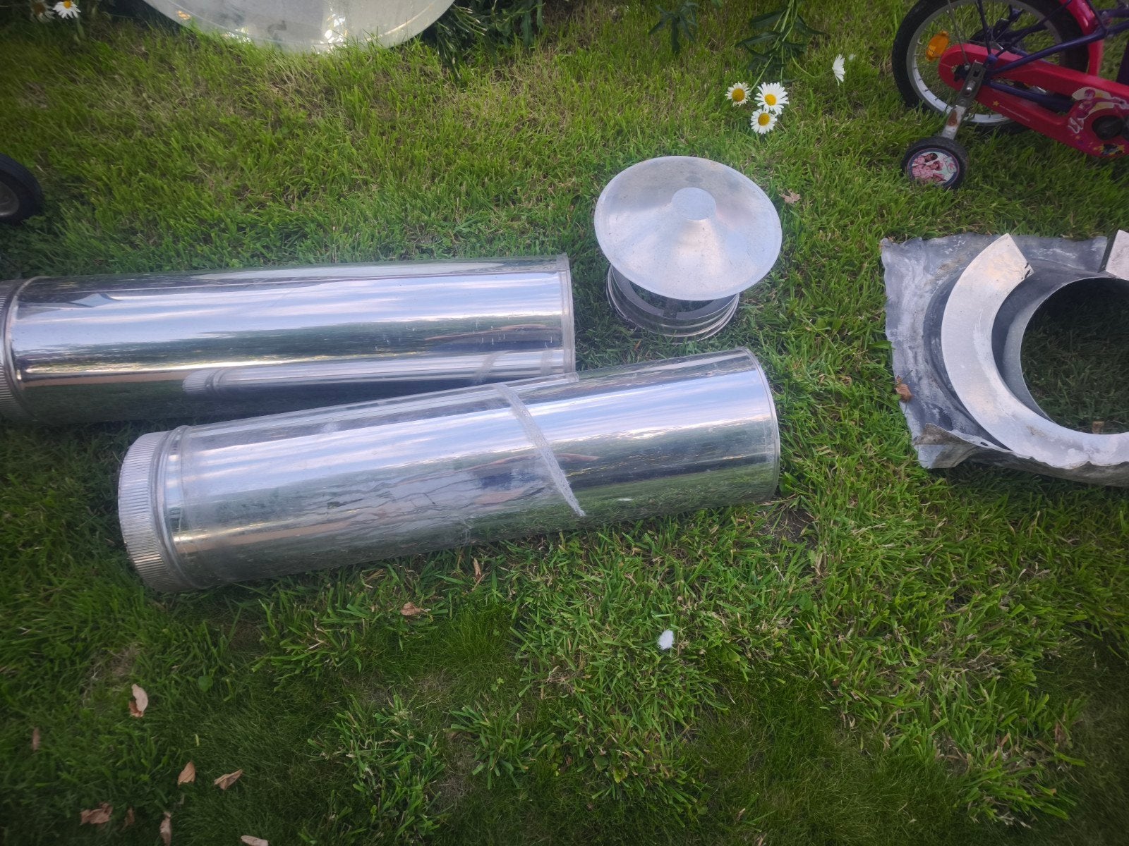 inox dubbelwandig rookkanaal, Ophalen