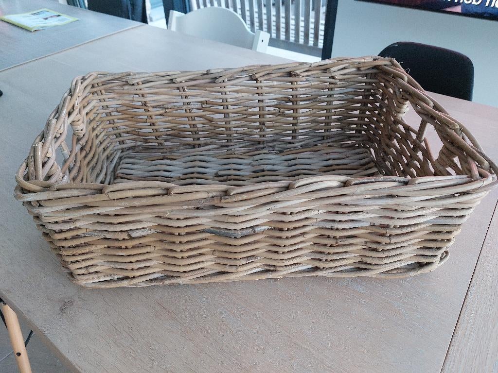 opberg manden, Huis en Inrichting, Woonaccessoires | Overige, Ophalen, Beige, Natuurlijk materiaal, Landelijk