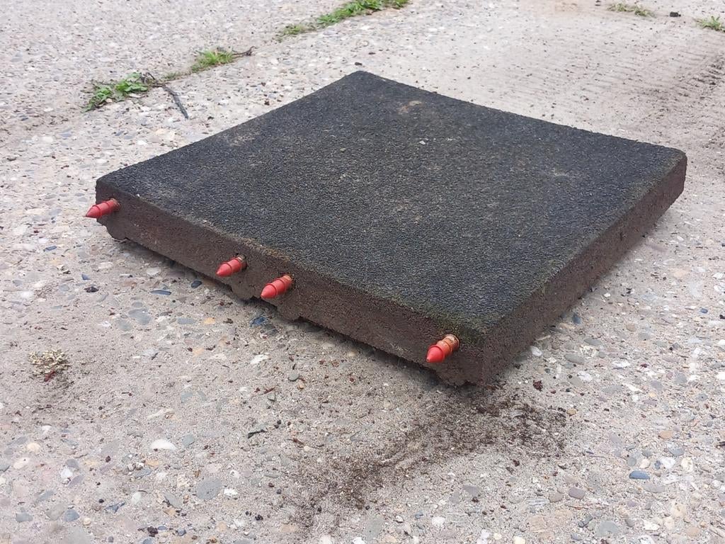 400 Rubber tegels 50x50x7,5, Weidegang