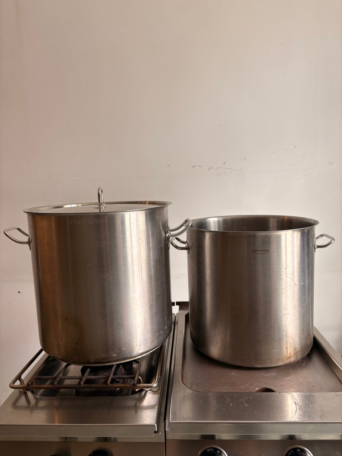 Professionele kookpot merk Demeyere 50L, Maison & Meubles, Cuisine | Casseroles & Poêles, Enlèvement, Comme neuf, Demeyere