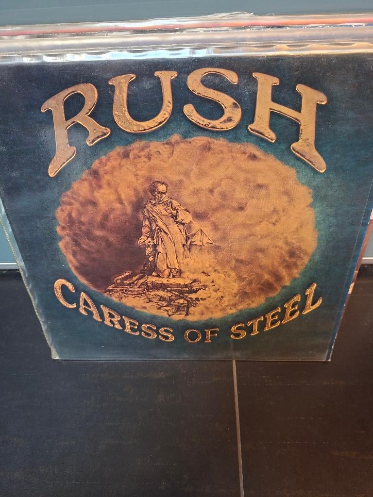 lp - rush - caress of steel - re 1983, 12 pouces, Housse de protection extérieure, Enlèvement ou Envoi, 1980 - 1989