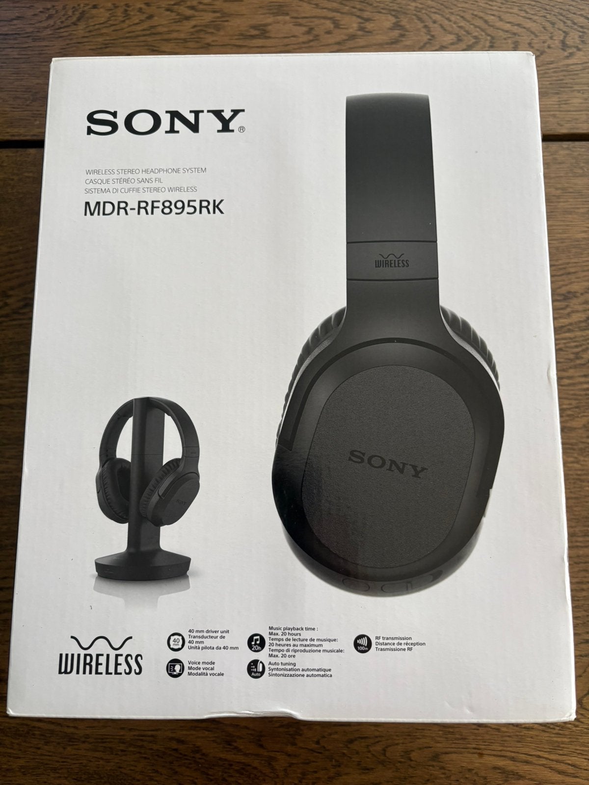 Casque audio sans fil Sony MDR-RF895RK, Enlèvement, Comme neuf