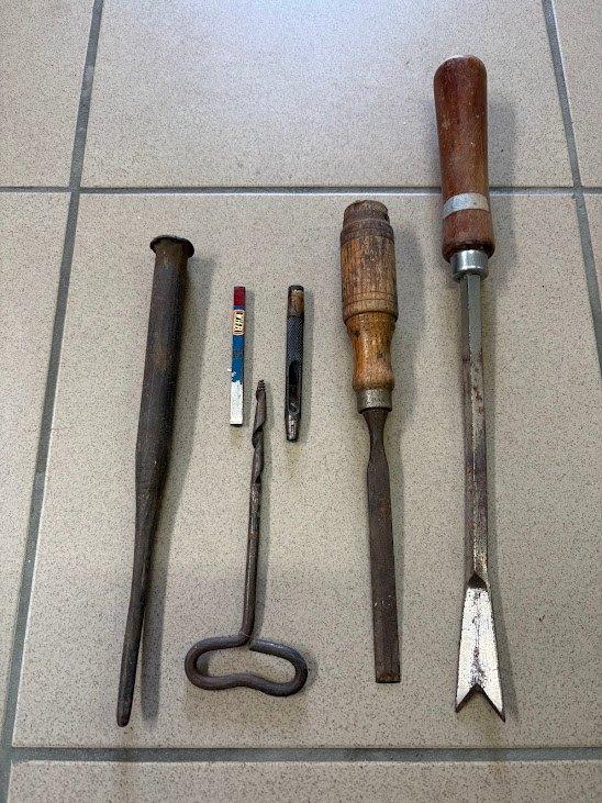 Retro beitelset, Auto diversen, Autogereedschap, Ophalen of Verzenden, Gebruikt