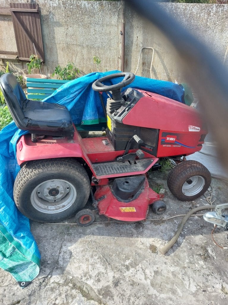 zitmaaier   2 cil  maaibreedte 125 cm oersterk, Démarrage électrique, Tondeuse rotative, Tondeuses à gazon à essence, Utilisé