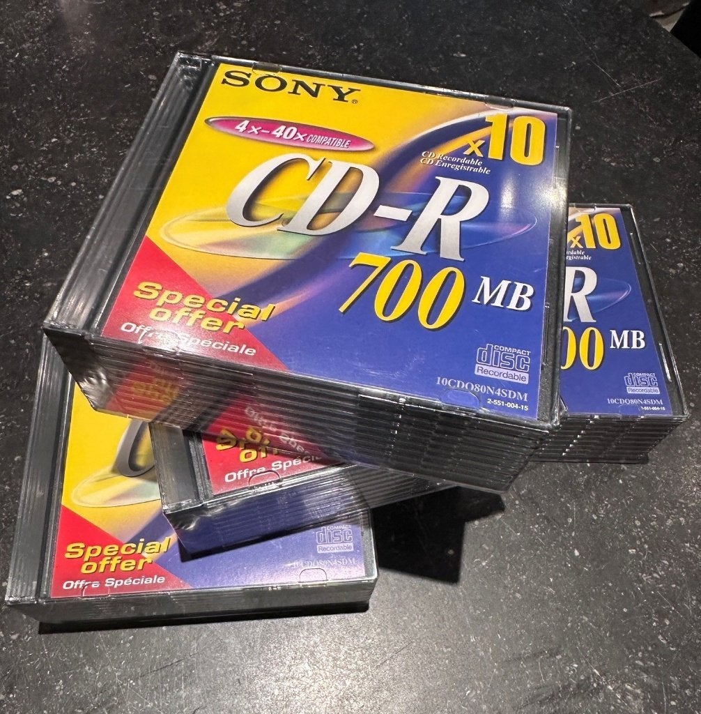 CD-R 700 MB, Ophalen, Nieuw, Cd, SONY