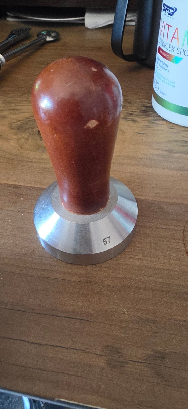 GRATIS koffie tamper 57mm, Ophalen