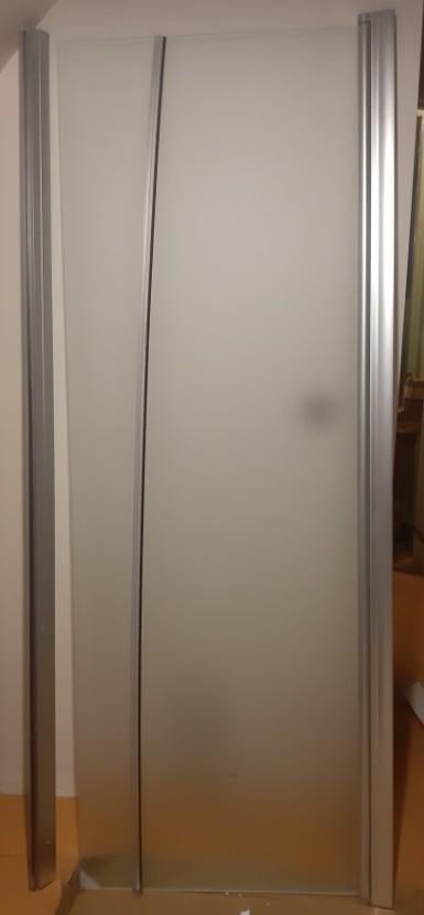 Douchedeur H 190 - Breedte 73 -82, Ophalen, Nieuw, Glas, Douche