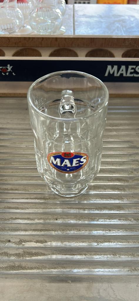 Lot de 40 verre maes 50 cl, Collections, Enlèvement, Comme neuf