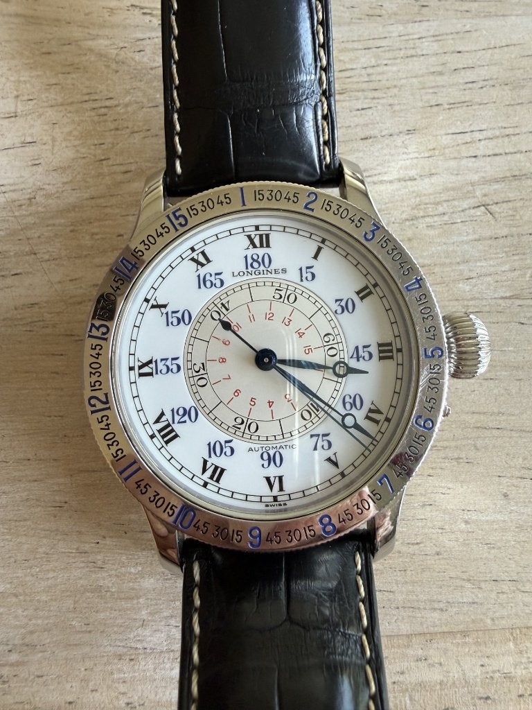 montre Longines angle horaire Lindbergh, Bijoux, Sacs & Beauté, Montres | Hommes, Utilisé, Montre-bracelet, Autres marques, Acier