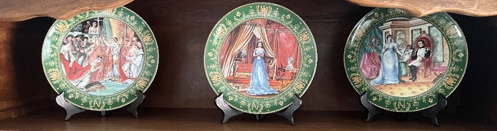 3 authentieke biscuitbordjes, Antiek en Kunst, Ophalen