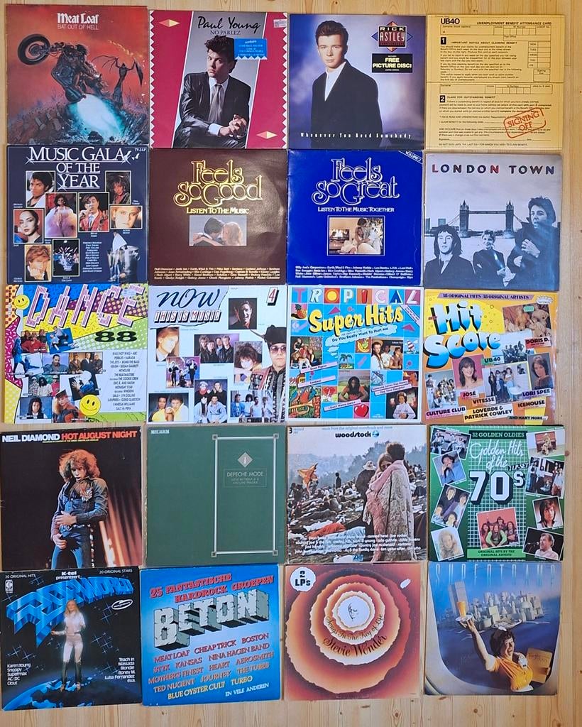 52  lps jaren 70 en 80 elpees, Cd's en Dvd's, Vinyl | Pop, Ophalen of Verzenden, 1970 - 1979, Gebruikt, 12 inch