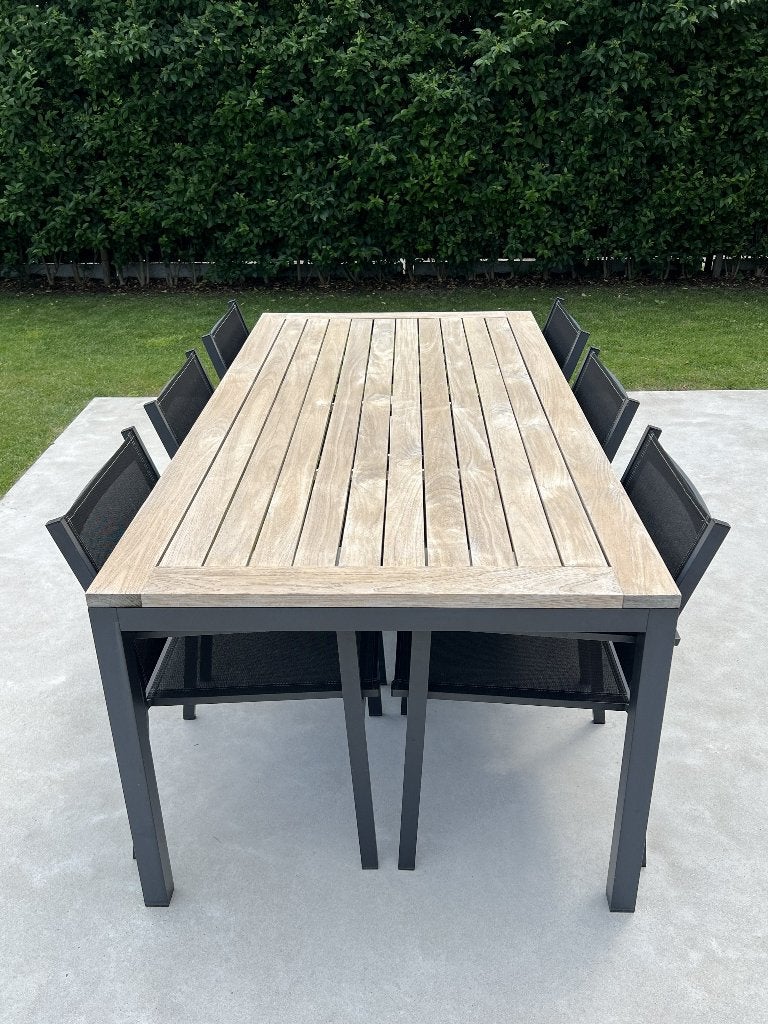 Tuinset (tafel + 6 stoelen), Chaise, Salons de jardin, 8 places, Utilisé