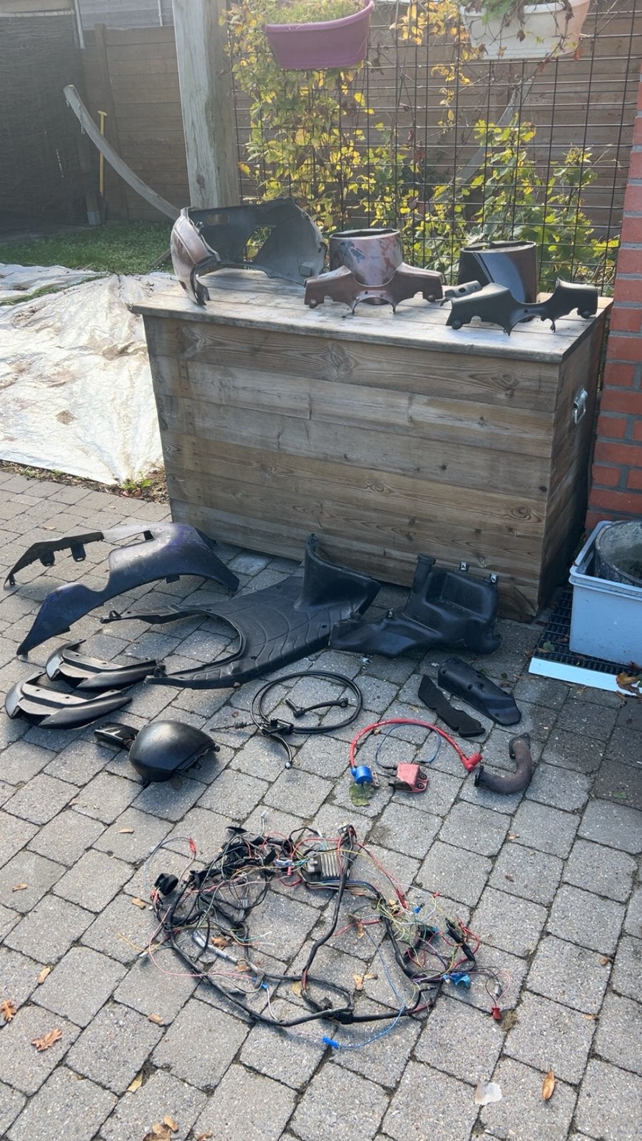 Pièces zippées Piaggio, Enlèvement, Comme neuf, Capot, Piaggio