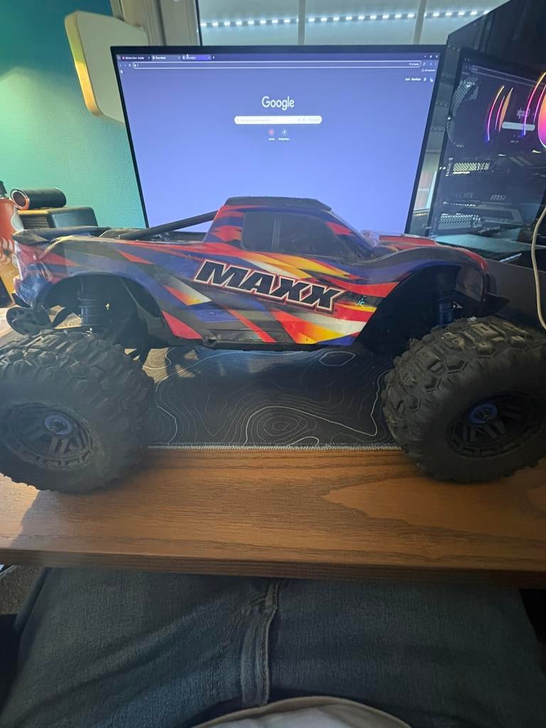 Traxxas WideMaxx, Gebruikt, Auto offroad, Schaal 1:10, RTR (Ready to Run)