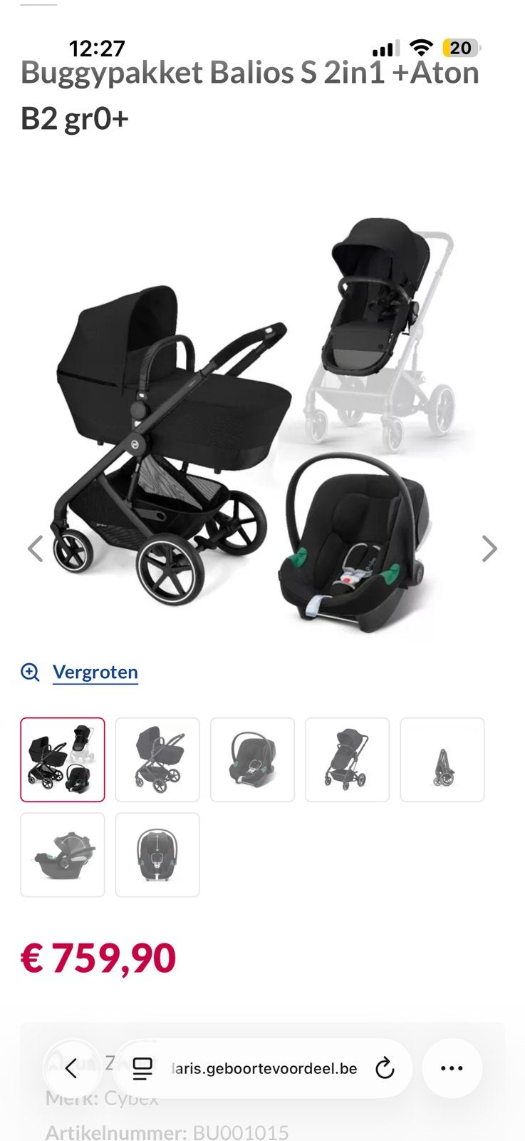 Buggy 3 en 1, Enlèvement, Comme neuf