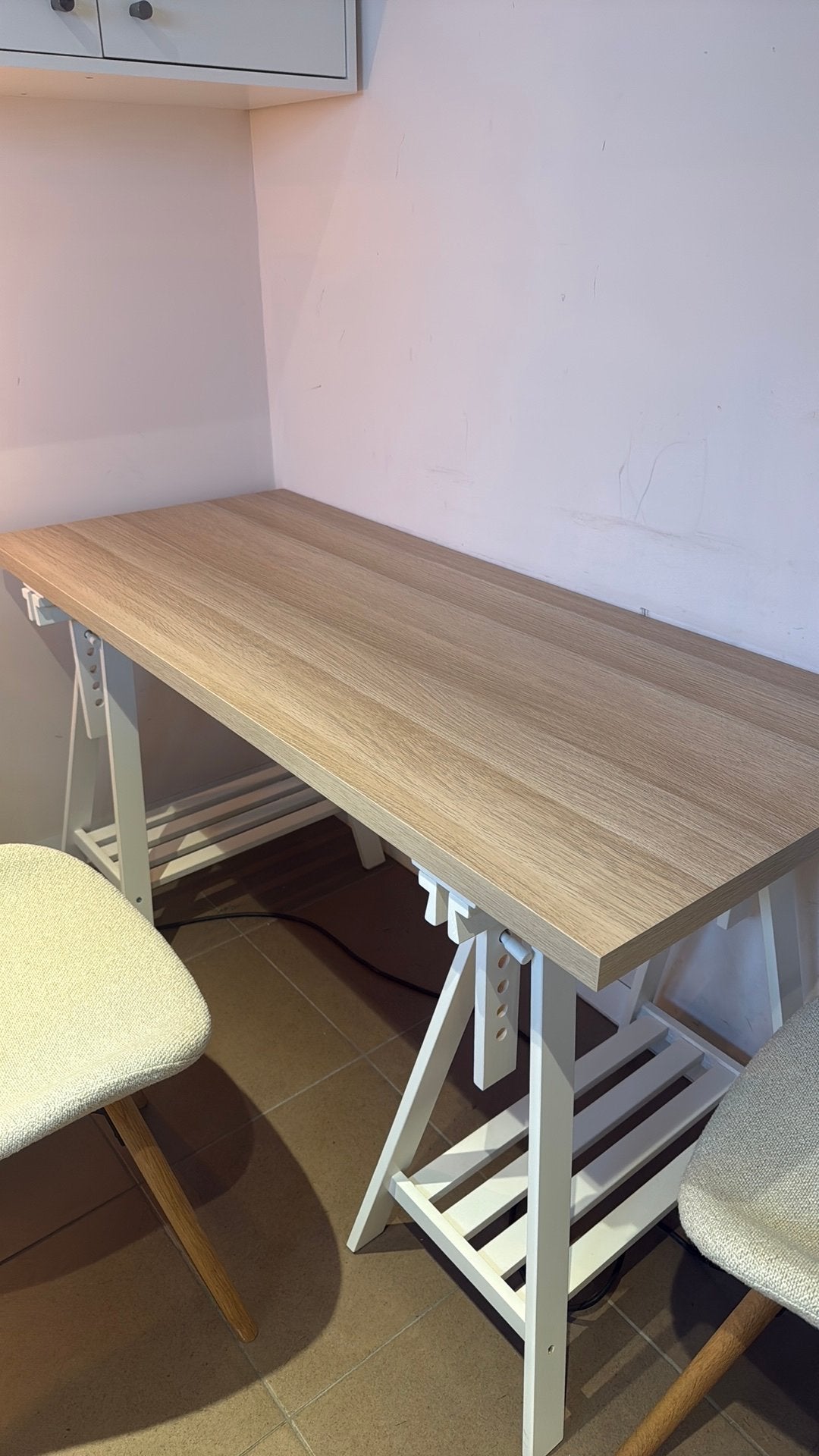 Tafelblad en schragen ikea, Huis en Inrichting, Ophalen, Zo goed als nieuw