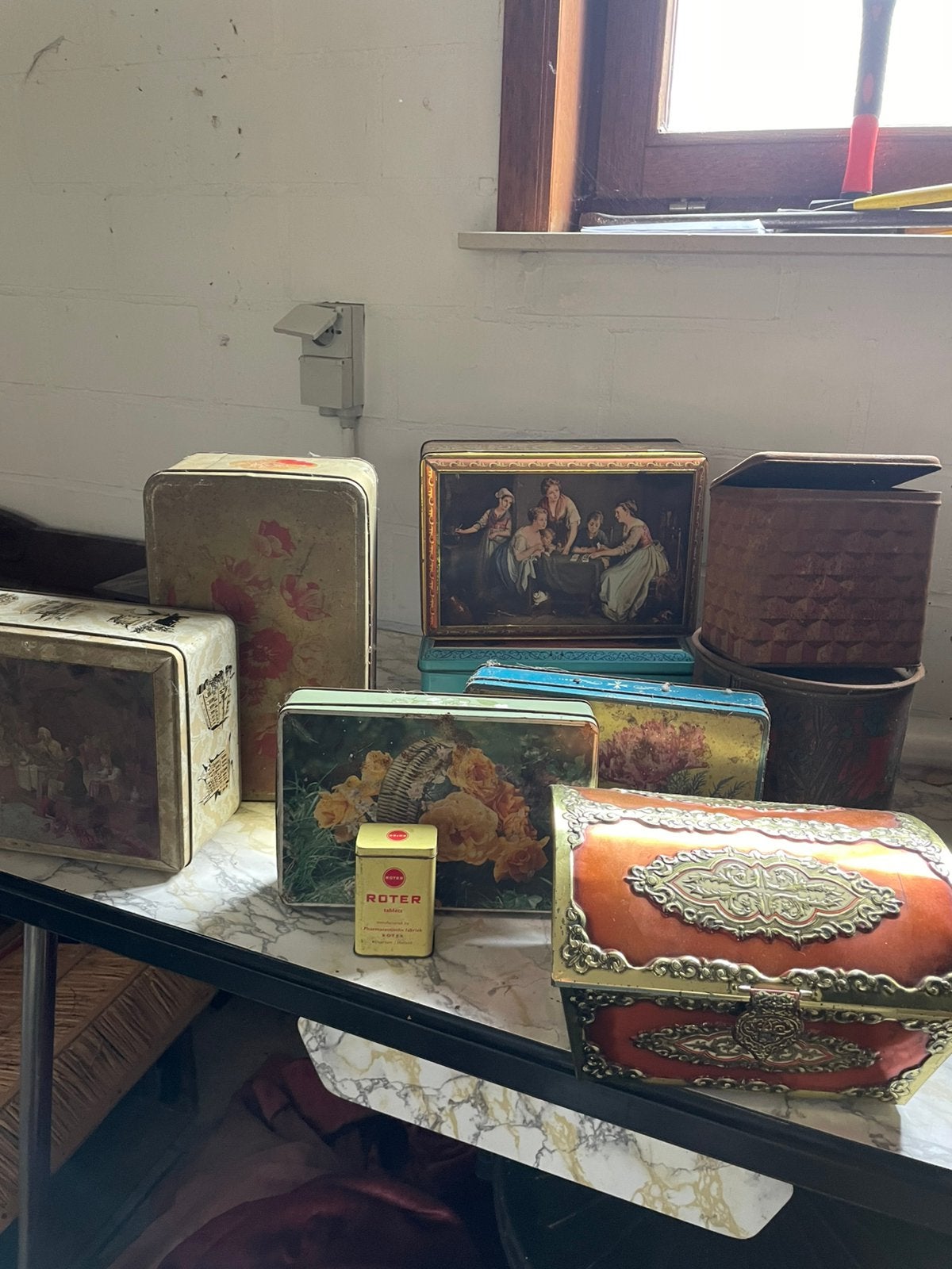 Blikken dozen 10 stuks, Verzamelen, Ophalen, Gebruikt