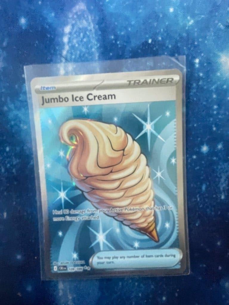 Jumbo ice cream pokemon kaart, Ophalen, Zo goed als nieuw, Losse kaart, Foil