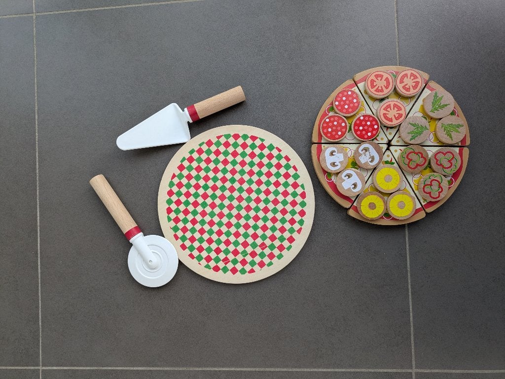 Houten pizza set, Ophalen, Gebruikt, Overige typen