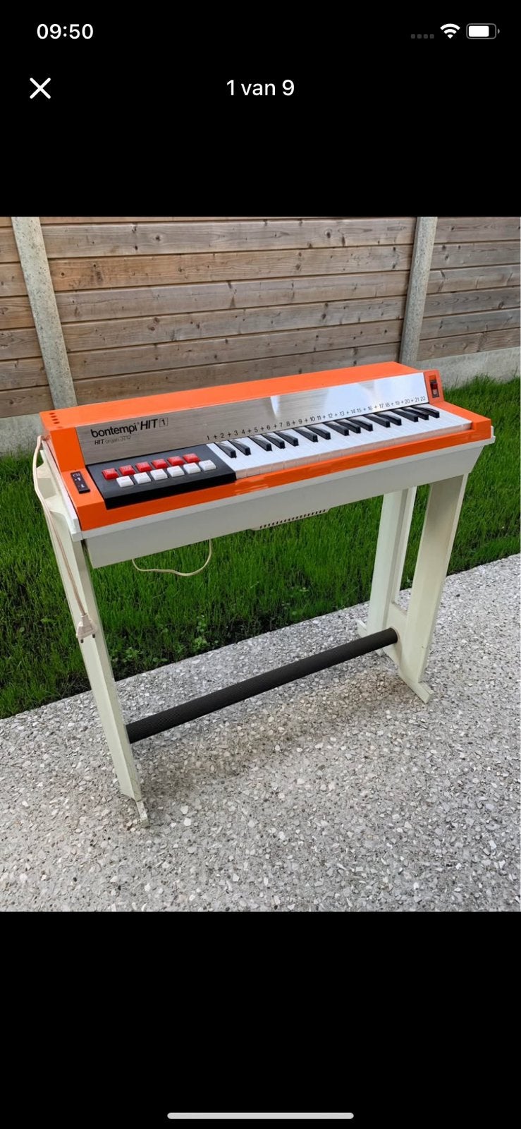 Vintage elektrish orgel/piano van Bontempi, Muziek en Instrumenten, Ophalen, Zo goed als nieuw, Orgel
