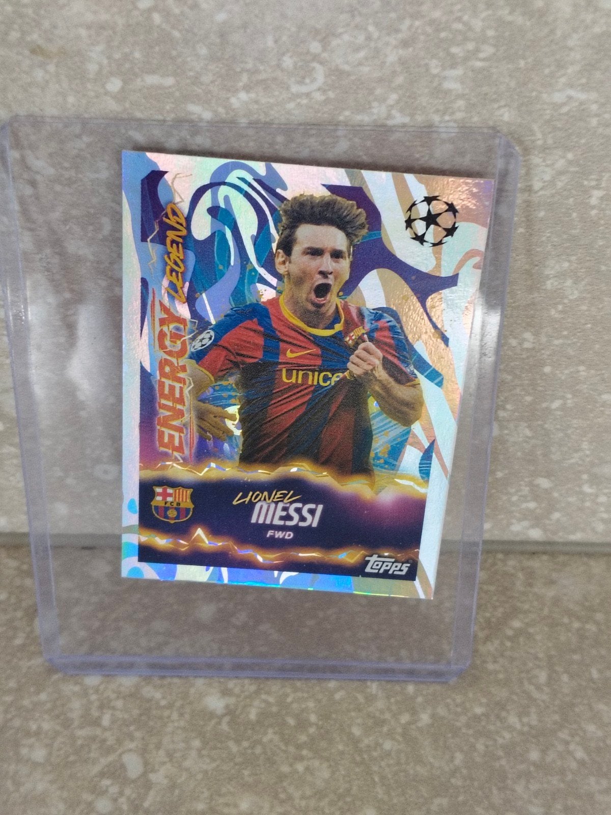 Lionel Messi energy Legend Topps 2025-2026, Ophalen of Verzenden, Sticker