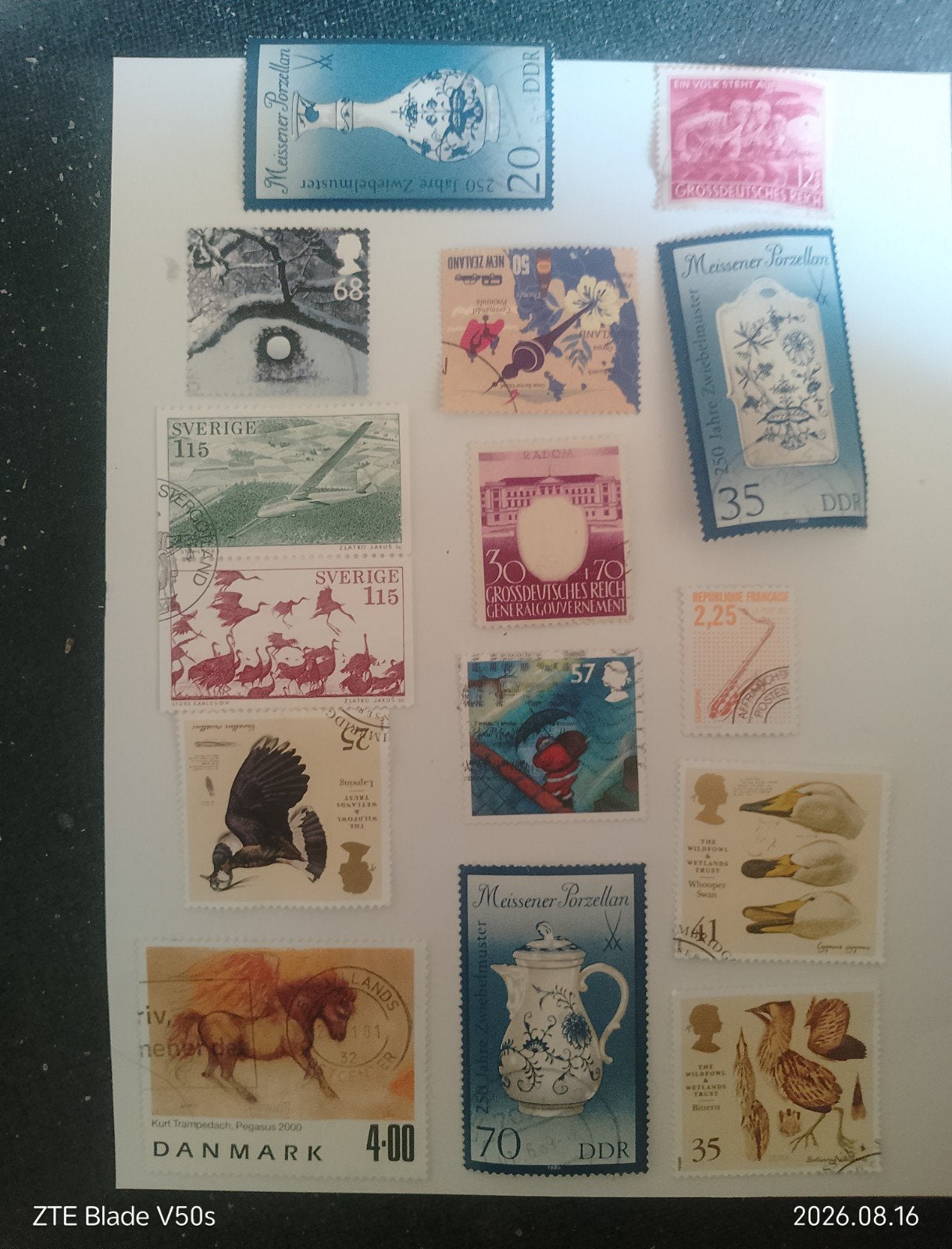 15 postzegels history, Ophalen of Verzenden
