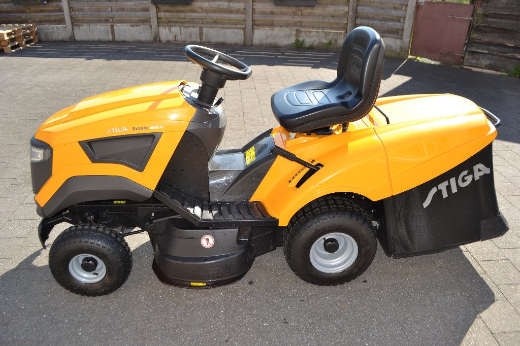 Stiga Estate 4092 H, Tuin en Terras, Zitmaaiers, Ophalen, Stiga, Zo goed als nieuw, Elektrische starter