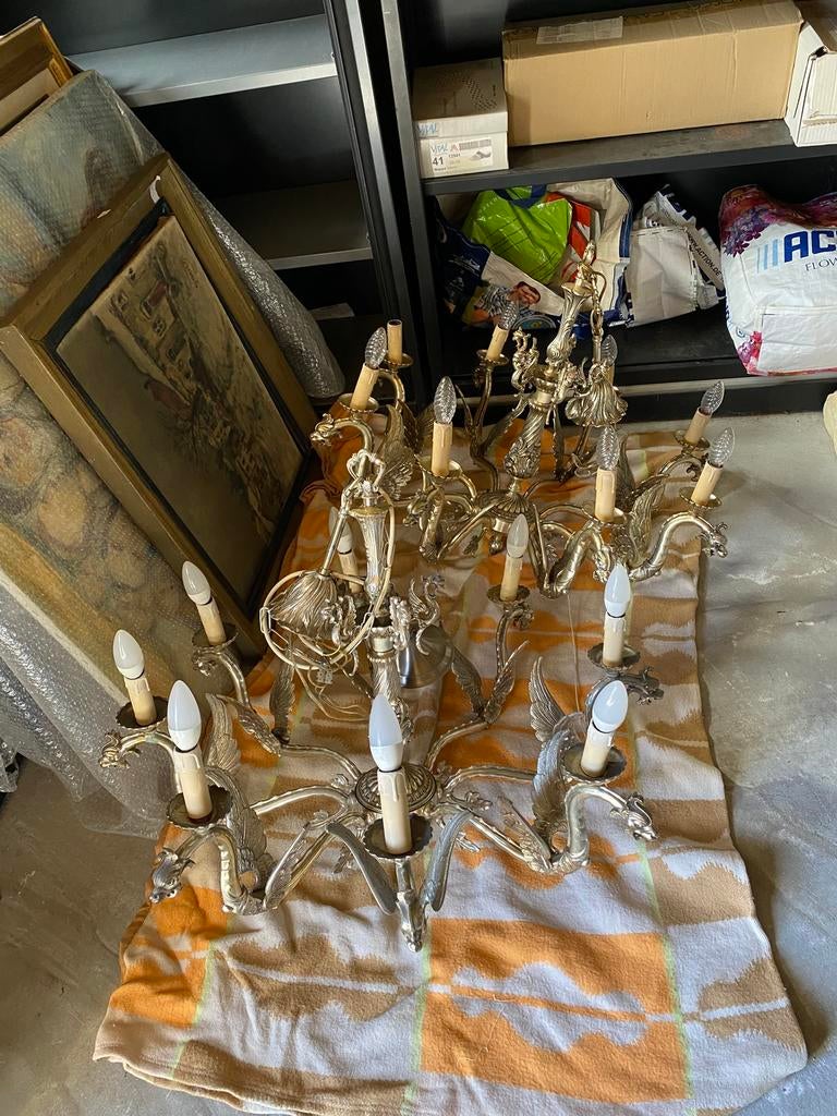 Set zware drakenlusters messing, Ophalen
