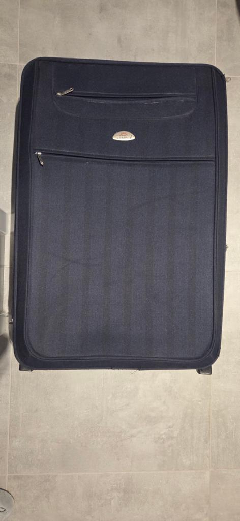 Étui souple bleu foncé à vendre, Enlèvement, Utilisé, Plastique souple, Roulettes