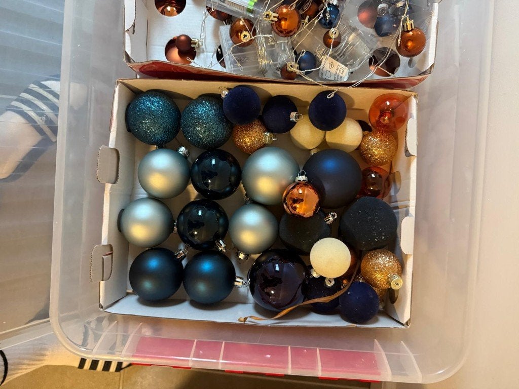Set kerstballen en versiering, Diversen, Kerst, Ophalen, Gebruikt