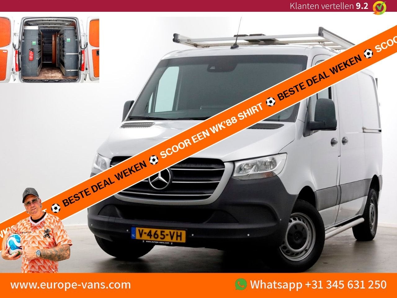 Mercedes-Benz Sprinter 314 CDI 143pk L1H1 9G Automaat Navi/I, Auto's, Automaat, 204 g/km, Mercedes-Benz, Bedrijf