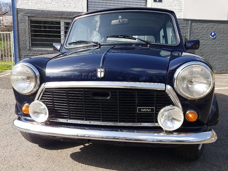 mini 1000 1986, Autos, Boîte manuelle, Bleu, 2 portes, Particulier